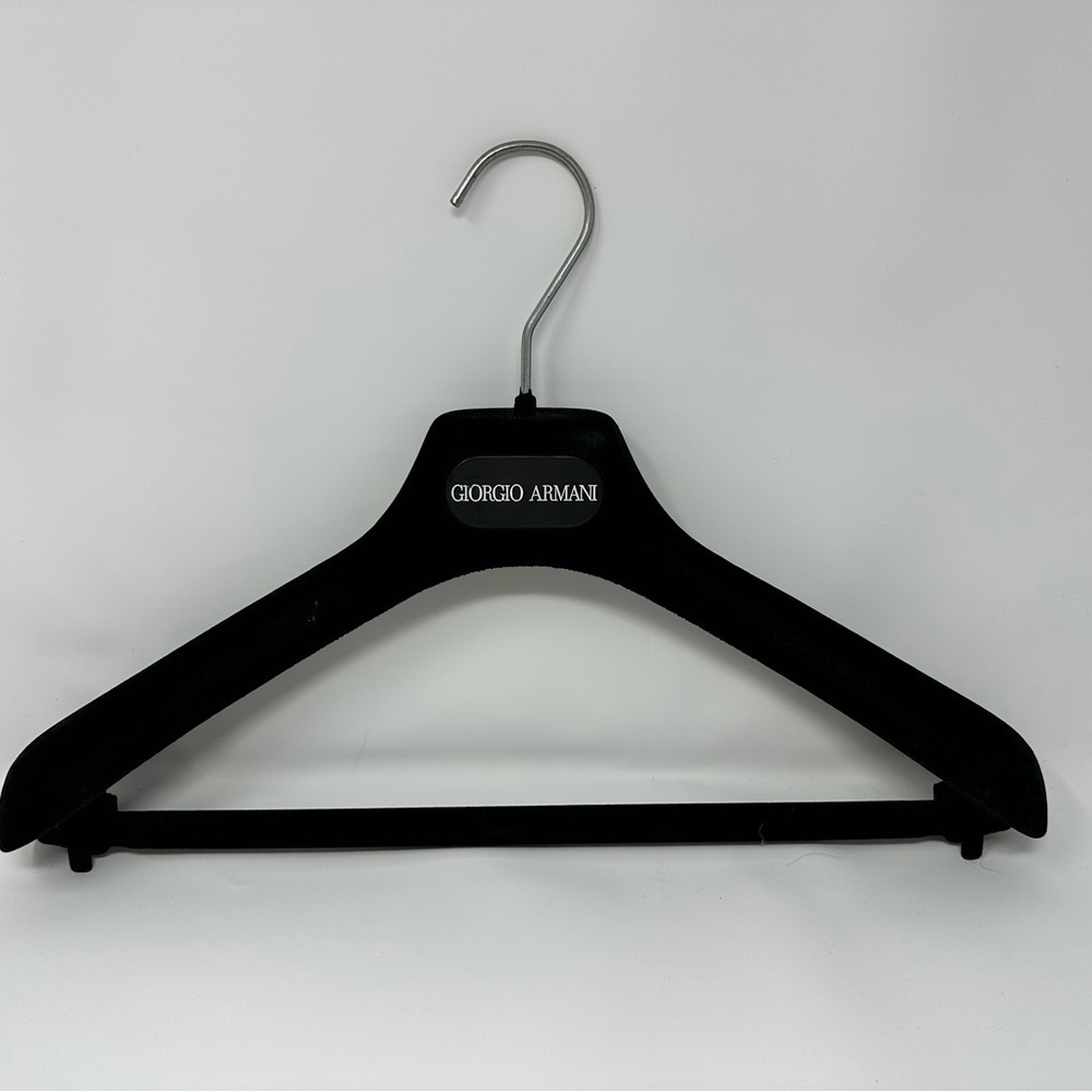 Authentic Black Velvet Giorgio Armani Suit Hanger